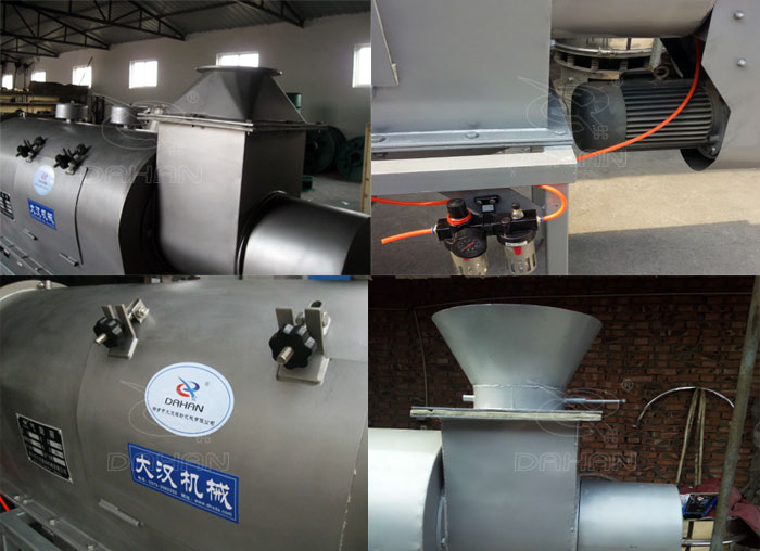 氣旋篩：電機(jī)，進(jìn)料口，氣壓裝置等特寫(xiě)圖片